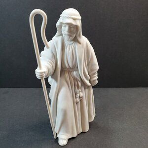 Vintage 1983 AVON Nativity Collectibles The Shepherd Porcelain Bisque Figurine